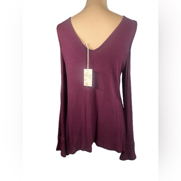 Living Doll Purple Lace Trim Top NWT Small - Picture 2 of 12